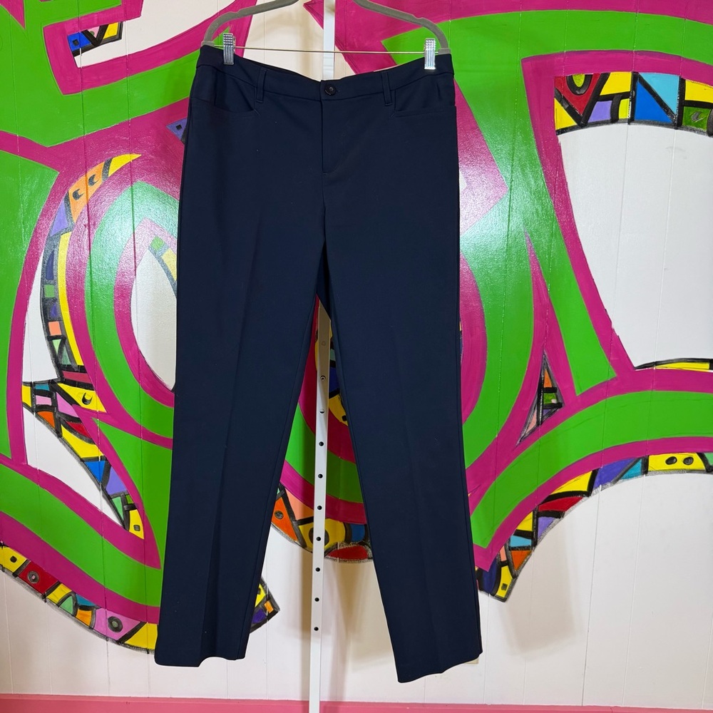 CJ Banks Blue Wide Leg Jumpsuit